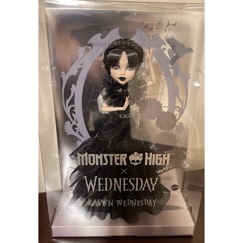 Wednesday Addams Doll monster high Raven Rave'N Wednesday netflix‎ Doll NEW